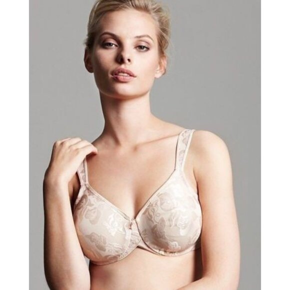 🆕 WACOAL Awareness Full Unpadded Underwire Bra 38D Beige Nude #85567 - Picture 6 of 14
